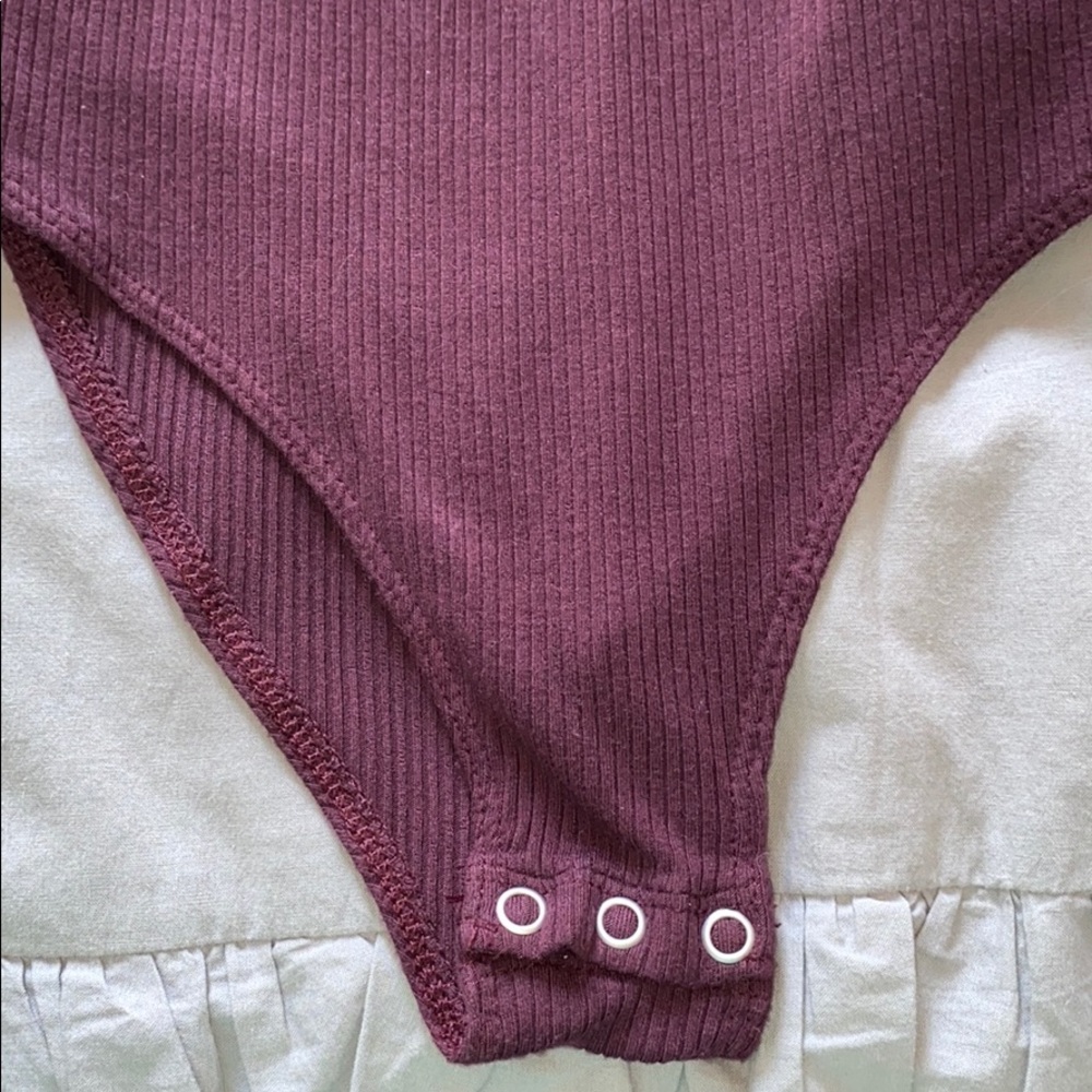 American Eagle Soft & Sexy Ribbed Bodysuit - Picture 2 of 3